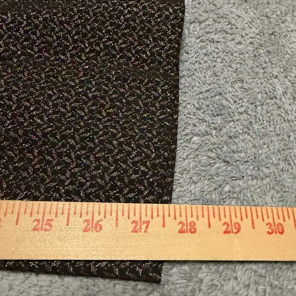 Ann Taylor Pants Womens 16 (40x27.5) Gold Black Sparkle Ankle Curvy Dress
